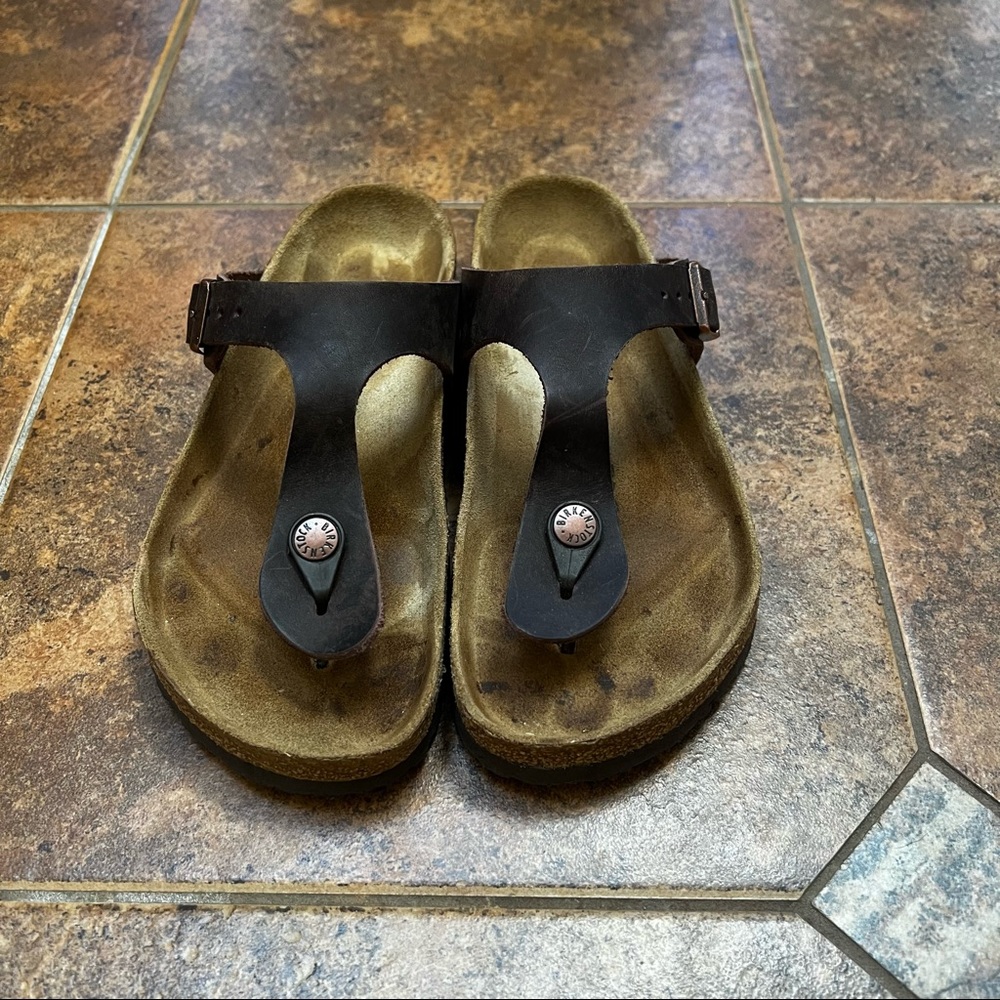 Birkenstock tobacco sandals